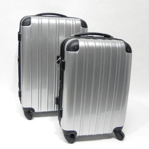 Set de 2 trolleys 4 ruedas Silver Ref.7595