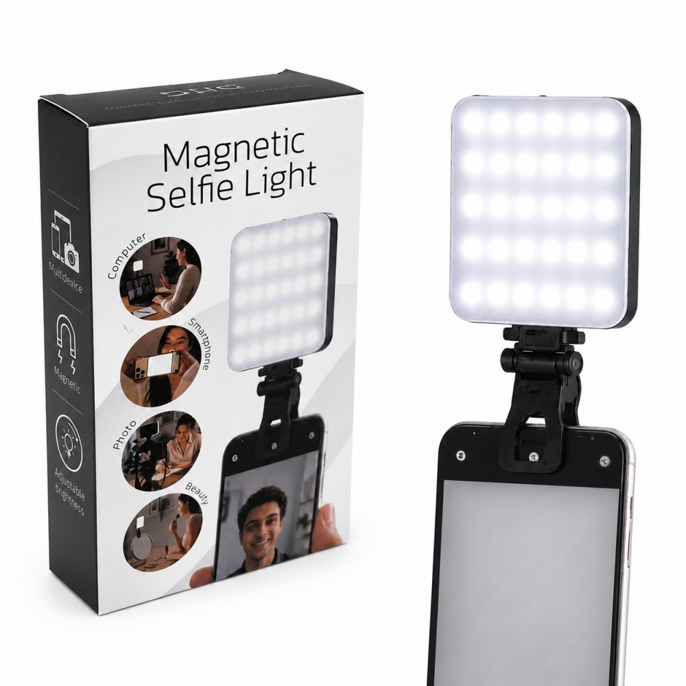 Luz LED Magnética para Selfies con Brillo Regulable E-382
