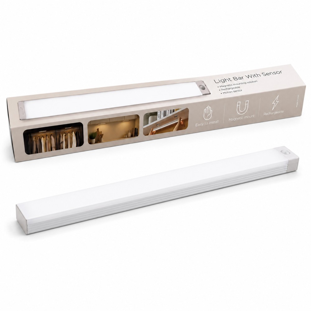 Barra de Luz LED con Sensor de Movimiento Recargable E-381