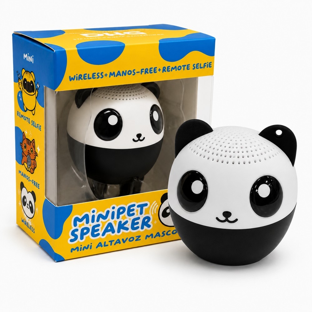 Mini Altavoz Inalámbrico Mascota con Manos Libres y Selfie Remoto E-2239