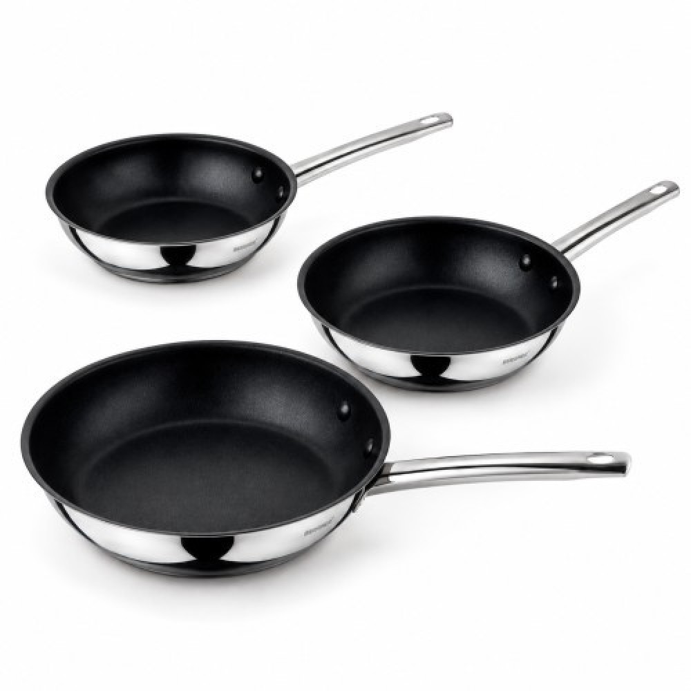 Set 3 Sartenes Acero Inoxidable 32164-MM